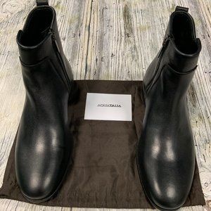 Men's Aquatalia Adrian Black Calf Leather Chelsea